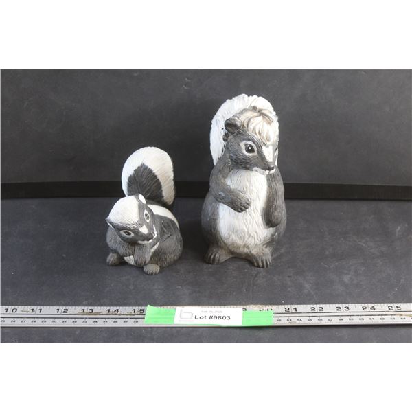 Skunk Family Outdoor Garden Decoration