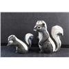 Image 3 : Skunk Family Outdoor Garden Decoration