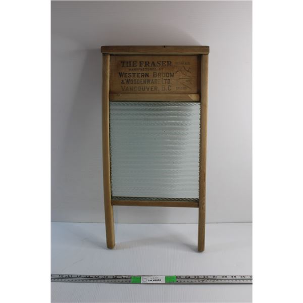 Antique "The Fraser" Brand Washboard