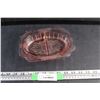 Image 1 : Vintage Pink Depression Glass - Relish Dish - Adam Pattern