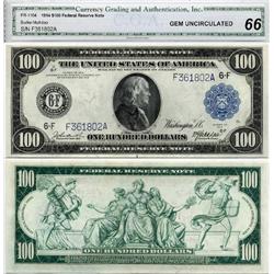 $100 BENJAMIN FRANKLIN BANK NOTE