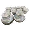 Image 2 : Paraggon Porcelain Tea Set - includes 10 Cups/8 Small Plates/8 Plates (Value $300)
