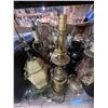 Image 2 : Shelf Lot of Table Lamps & Decorative Items - approx. 12 Lamps without shades & 2 Boxes full of smal