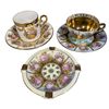 Image 2 : Fine Porcelain & Decorative Trays Group - includes Bavarian Porcelain Tea Cups & Plates/Vintage Porc