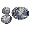 Image 2 : 40-pcs Staffordshire Fine Porcelain Tea Set - includes Tea Pot/Cups/Plates etc.