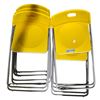 Image 1 : Set of 6 Yellow Folding Chairs