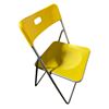 Image 2 : Set of 6 Yellow Folding Chairs