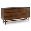 Image 2 : NEW Article Walnut 6 Drawer Double Dresser - Black Retail $1699