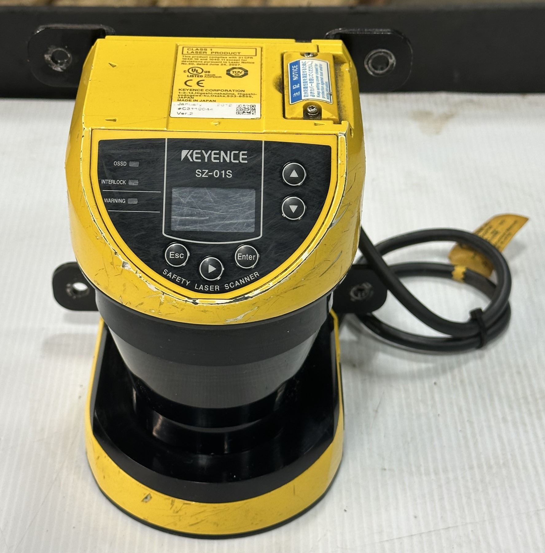 Keyence #SZ-01S Safety Laser Scanner Multi-Bank Multi-Zone