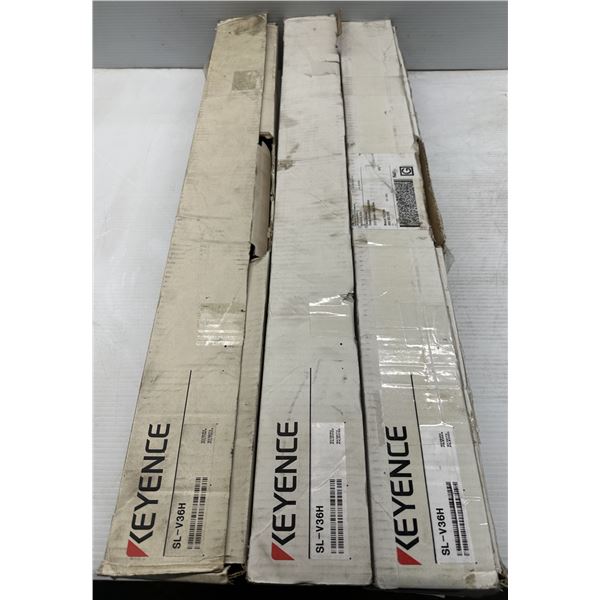 (3) Sets of Keyence #SL-V36H Safety Light Curtains Transmitter/Receiver