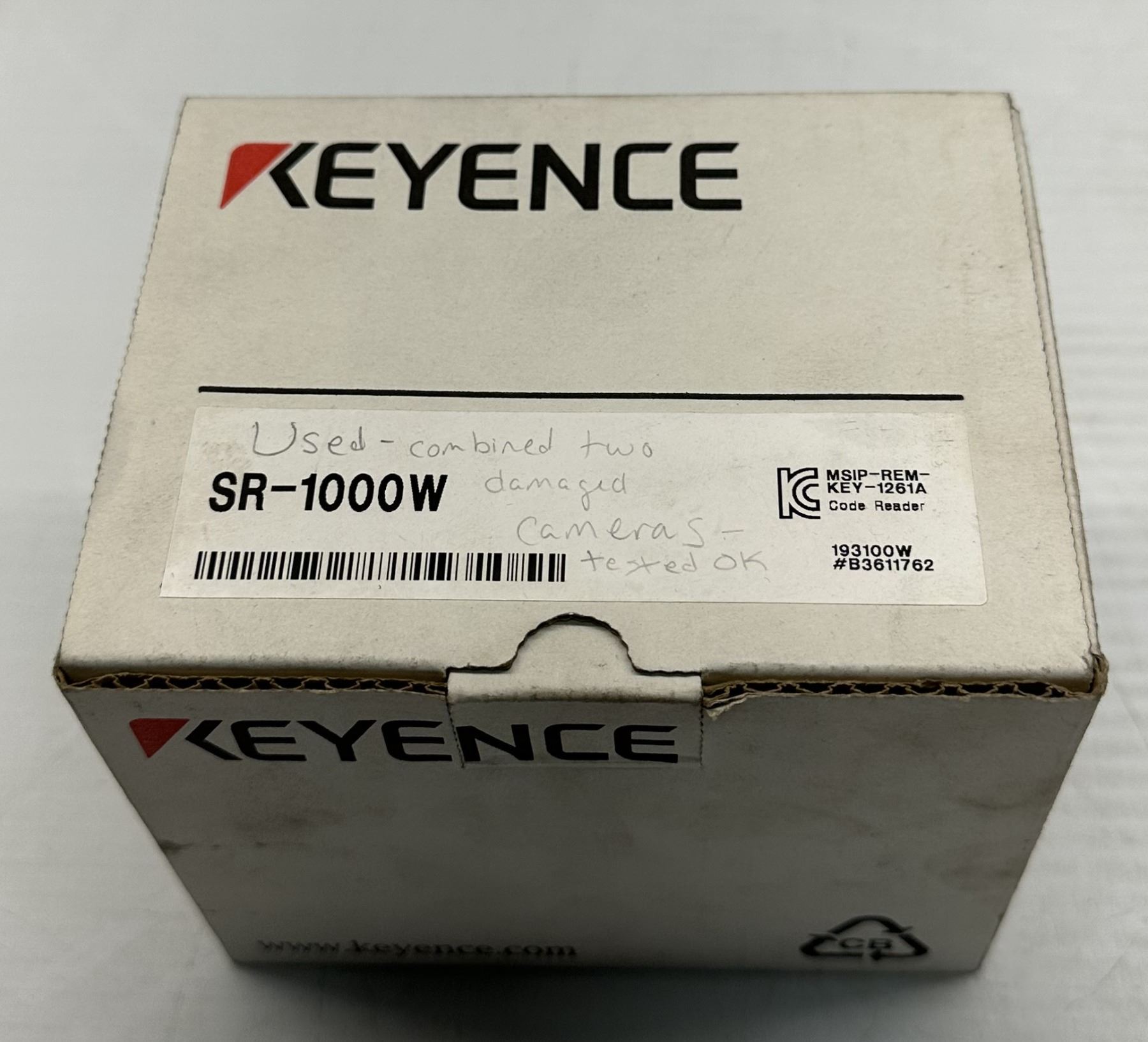 Key Reader Sensor Keyence #SR-1000W Autofocus Code Reader Scanner Sensor,