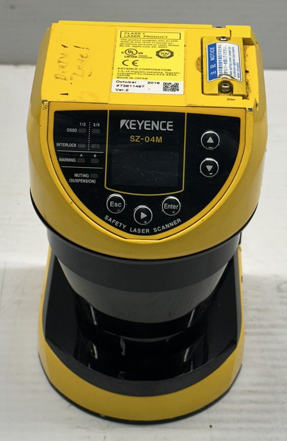 Keyence #SZ-04M Safety Laser Scanner Multi-Bank Multi-Zone