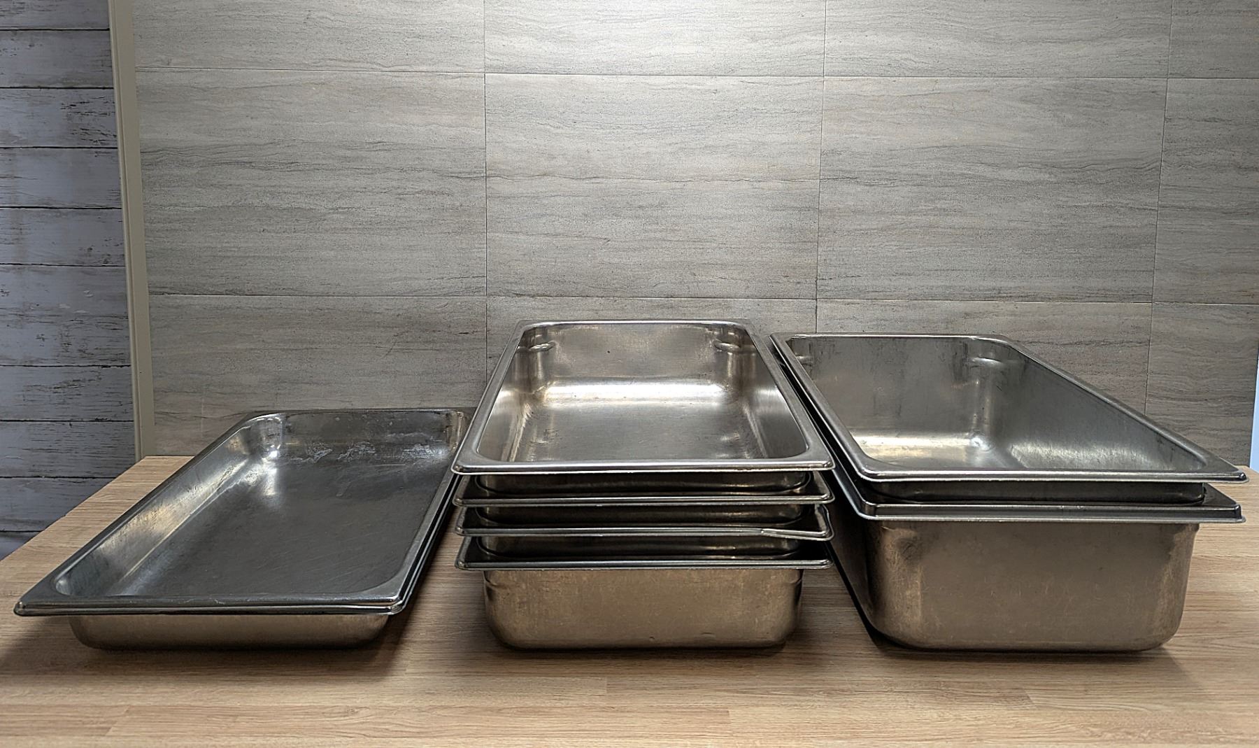 Stainless Table Insert Full Size Stainless Steel Inserts - Lot of 8 pcs | FtD