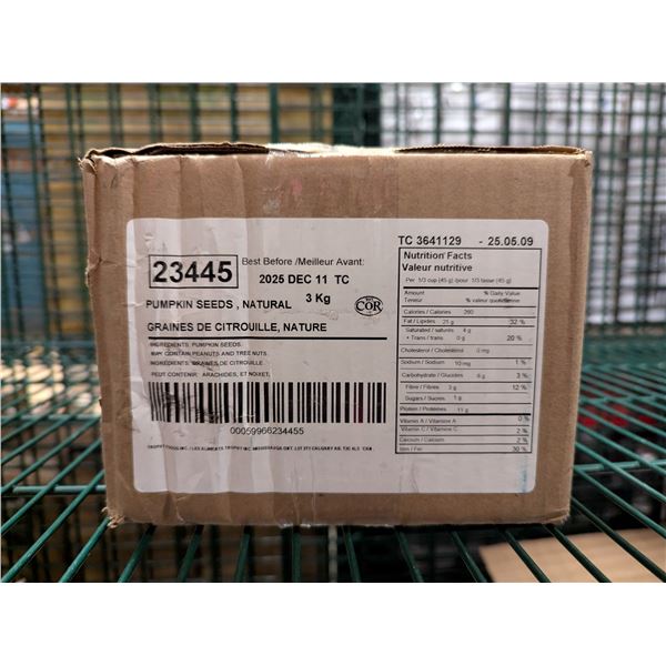 Pumpkin Seeds Natural 3Kg  | Glass1