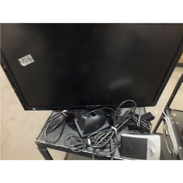 Samsung 23" Computer Monitor w/ Desktop Speakers & Web Cam