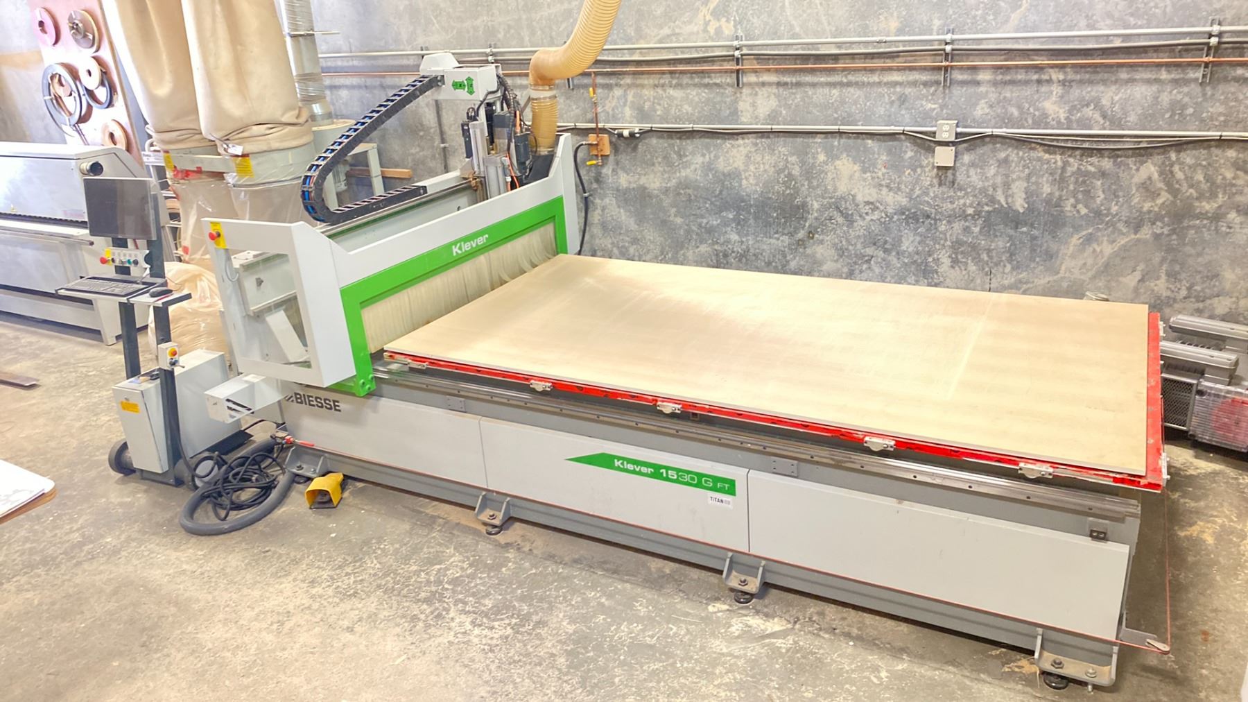 Biesse Router BIESSE KLEVER 1530 G FT CNC ROUTER COMPLETE WITH BIESSE TRANSFORMER ...