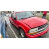 Image 2 : 2003 CHEVROLET S10, 2DR PU, RED, VIN 1GCCS19X138204552
