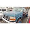 Image 1 : 1996 FORD F-150 XL, 2DR PU, BLACK & GREEN, VIN 2FTEF14NXTCA18731