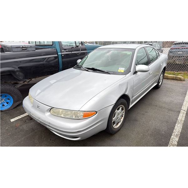 2002 OLDSMOBILE ALERO, 4DR SEDAN, GREY, VIN 1G3NL52F32C172391