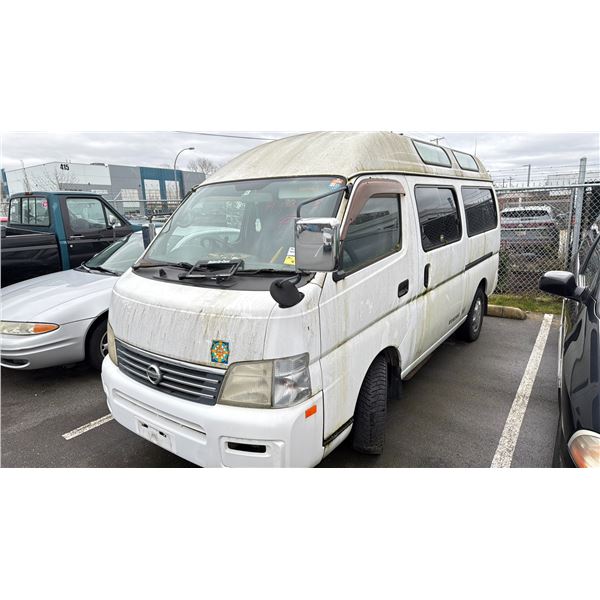 2001 NISSAN SP&SP 3.0DI, 4DR VAN, WHITE, VIN DWMGE25000178