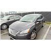 Image 1 : 2014 NISSAN SENTRA SV, 4DR SEDAN, GREY, VIN 3N1AB7AP0EL661060