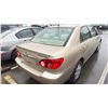 Image 3 : 2005 TOYOTA COROLLA LE, 4DR SEDAN, GOLD, VIN 2T1BR32E95C870853