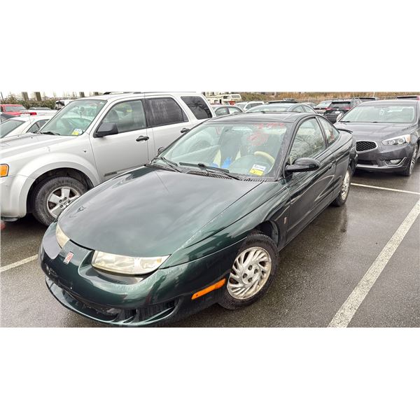 1998 SATURN SC1, 2DR COUPE, GREEN, VIN 1G8ZE1287WZ131555