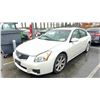 Image 1 : 2007 NISSAN MAXIMA 3.5 SE, 4DR SEDAN, WHITE, VIN 1N4BA41E47C862692