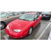 Image 1 : 2002 SATURN SC1, 3DR COUPE, RED, VIN 1G8ZP12842Z297102