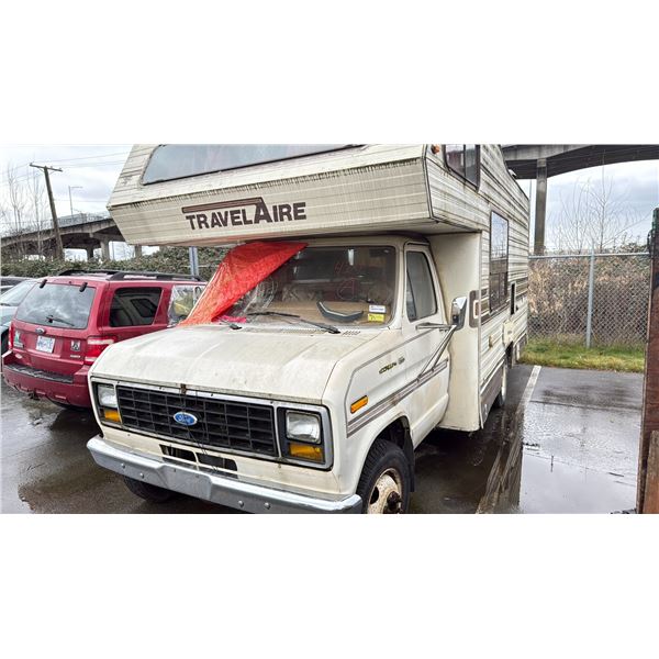 1984 FORD ECONOLINE 350, 3DR MOTORHOME, BEIGE, VIN 1FDKE30G8EHB39029