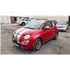 Image 1 : 2012 FIAT 500, 2DR COUPE, RED, VIN 3C3CFFCR3CT123408