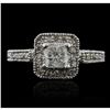 Image 1 : No Bidding - 14KT White Gold 1.33ctw Diamond Ring A7882