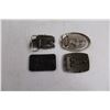 Image 2 : (4) Metal Belt Buckles (Rodeo, Double D Trucking, Ceda)