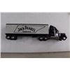 Image 2 : (6) Miniature Vehicles (Jack Daniel's Tennessee Semi, 3 Budweiser Trucks, Military Jeep, Jeep)