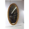 Image 1 : Gold Colored Framed Mirror 38.75" Tall x 21" Wide