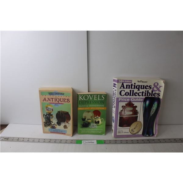 (3) Antique & Collectible Books- Warman's, Kovel's Wallace-Homestead