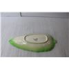 Image 2 : Beswick Ware Cucumber Leaf Shaped Ceramic Tray - Made in England - 12.5" Long
