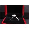 Image 6 : ^2.00 CT GRA Certified Round Brilliant Cut Moissanite VVS D Color with 18 Round Cut Cubic Zirconium 