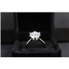 Image 5 : ^5.00 CT GRA Certified Round Brilliant Cut Moissanite VVS Set in 925 Silver Ring - Size 9 - Retail V
