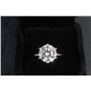 Image 7 : ^5.00 CT GRA Certified Round Brilliant Cut Moissanite VVS Set in 925 Silver Ring - Size 9 - Retail V