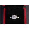 Image 7 : ^1.00 CT GRA Certified Round Brilliant Cut Moissanite VVS D Color with 28 Round Cut Cubic Zirconium 