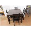 Image 2 : ** Extending Kitchen Table- 36'' x 36'' x 29'', 66.5'' Extended w/ (4) Chairs- Some Damage
