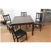 Image 3 : ** Extending Kitchen Table- 36'' x 36'' x 29'', 66.5'' Extended w/ (4) Chairs- Some Damage