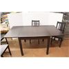 Image 6 : ** Extending Kitchen Table- 36'' x 36'' x 29'', 66.5'' Extended w/ (4) Chairs- Some Damage