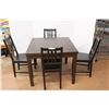 Image 1 : ** Extending Dining Table- 36'' x 36'' x 29'', 66.5'' Extended w/ (4) Chairs- Some Damage