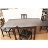 Image 6 : ** Extending Dining Table- 36'' x 36'' x 29'', 66.5'' Extended w/ (4) Chairs- Some Damage