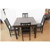 Image 2 : ** Extending Dining Table- 36'' x 36'' x 29'', 66.5'' Extended w/ (4) Chairs- Some Damage
