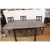 Image 5 : ** Extending Dining Table- 36'' x 36'' x 29'', 66.5'' Extended w/ (3) Chairs- Some Damage