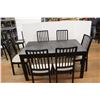 Image 2 : **Extending Dining Table- 55'' x 33'' x 30''- 87'' Extended w/ (6) Chairs