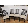 Image 1 : **(4) Cushioned Dining Table Chairs- Some Damage